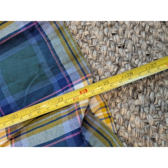 Mini Boden Johnnie B Green Plaid Dress Long Sleeve Cotton Holiday Girls 6-7 - Picture 5 of 8